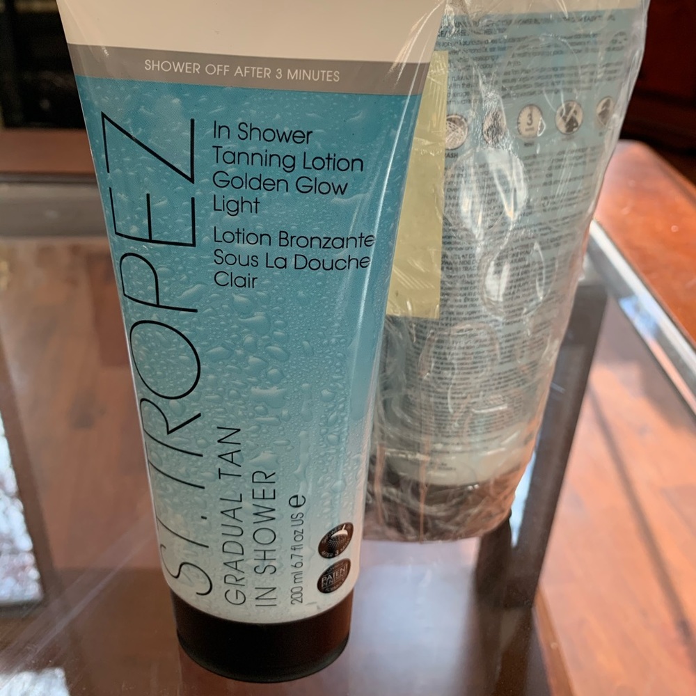 St. Tropez in shower self tanner